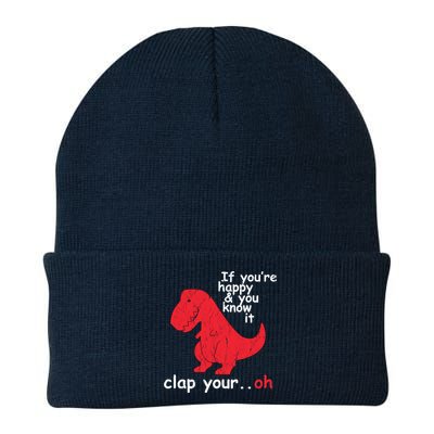 If You're Happy and You Know It Clap Your Oh Funny Trex Dino Beanie