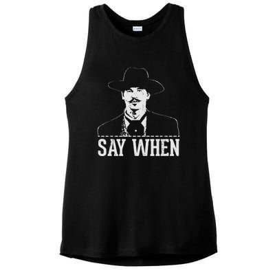 Say When Ladies PosiCharge Tri-Blend Wicking Tank