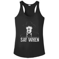 Say When Ladies PosiCharge Competitor Racerback Tank