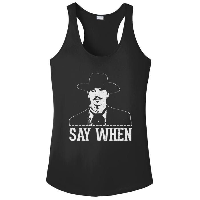 Say When Ladies PosiCharge Competitor Racerback Tank