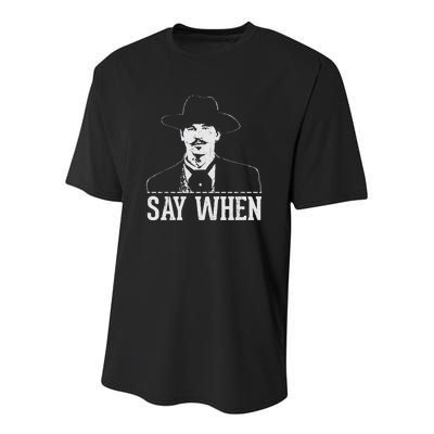 Say When Youth Performance Sprint T-Shirt