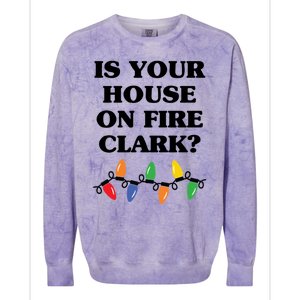 Is Your House On Fire Clark Classic Colorblast Crewneck Sweatshirt