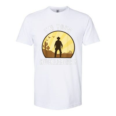 Im Your Huckleberry Say When Western Quote Vintage Softstyle® CVC T-Shirt