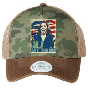 If You’Ve Have Something To Say Say It To My Face Kamala Legacy Tie Dye Trucker Hat