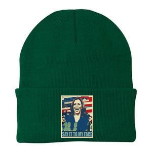 If You’Ve Have Something To Say Say It To My Face Kamala Knit Cap Winter Beanie