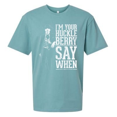 I'm Your Huckleberry Say When Doc Holiday Sueded Cloud Jersey T-Shirt