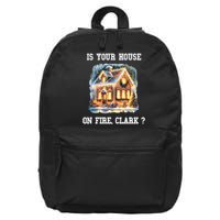 Is Your House On Fire Clark Griswold Christmas 16 in Basic Backpack