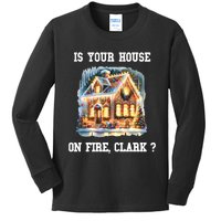 Is Your House On Fire Clark Griswold Christmas Kids Long Sleeve Shirt