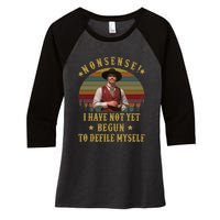 I'm Your Huckleberry, Say When, Doc Holiday Women's Tri-Blend 3/4-Sleeve Raglan Shirt