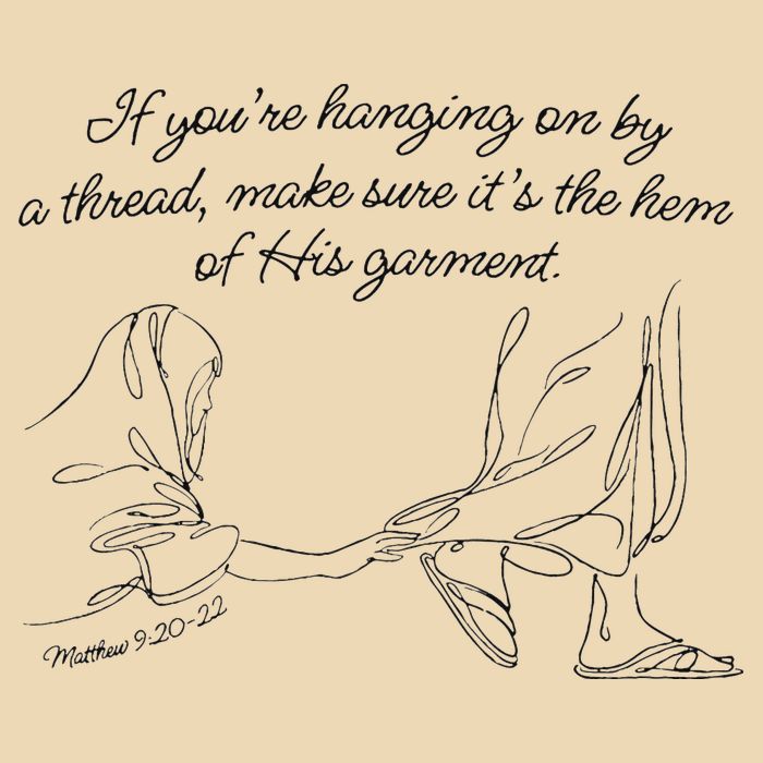 If YouRe Hanging On By A Thread Make Sure Its The Hem Drawstring Bag