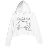 If YouRe Hanging On By A Thread Make Sure Its The Hem Crop Fleece Hoodie