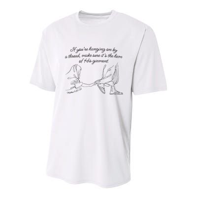 If YouRe Hanging On By A Thread Make Sure Its The Hem Youth Performance Sprint T-Shirt