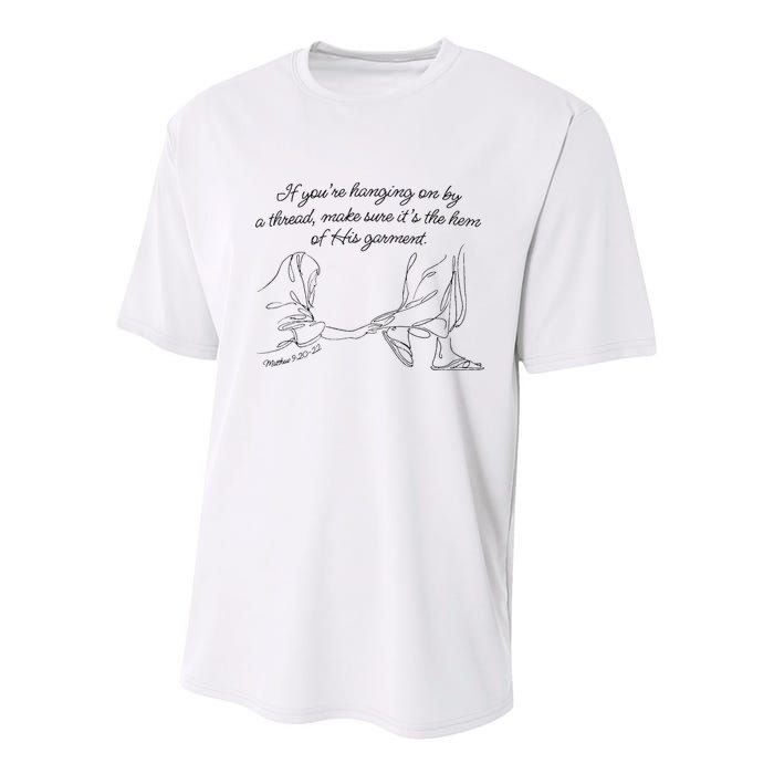 If YouRe Hanging On By A Thread Make Sure Its The Hem Youth Performance Sprint T-Shirt