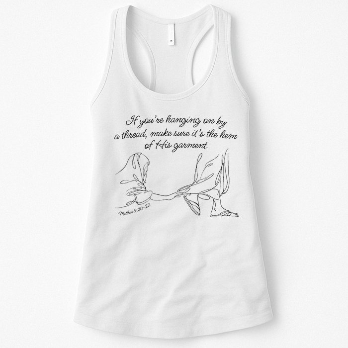 If YouRe Hanging On By A Thread Make Sure Its The Hem Womens Tank Top
