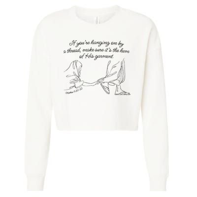 If YouRe Hanging On By A Thread Make Sure Its The Hem Cropped Pullover Crew