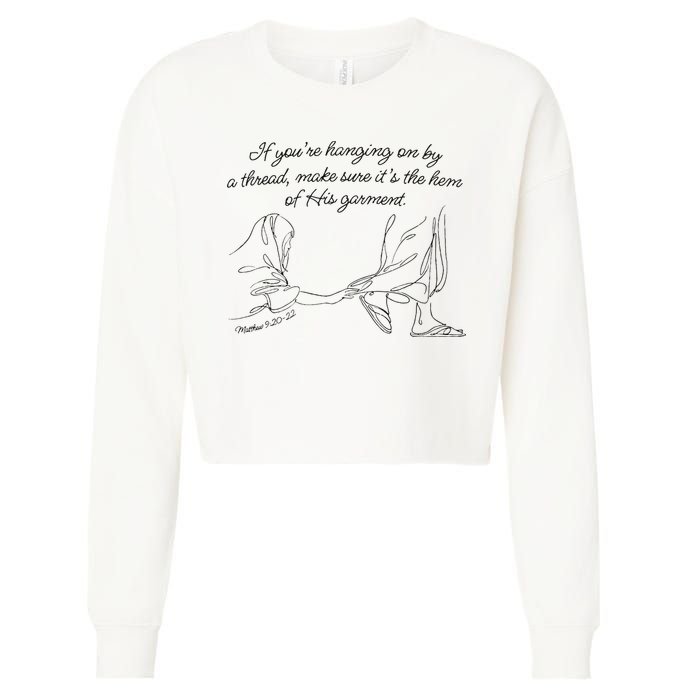 If YouRe Hanging On By A Thread Make Sure Its The Hem Cropped Pullover Crew