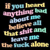 If You Heard Anything Bad About Me Believe All That Funny Drawstring Bag