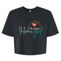 IM Your Home Girl Funny Real.Tor Job Real Estate Agent Bella+Canvas Jersey Crop Tee