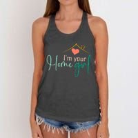 IM Your Home Girl Funny Real.Tor Job Real Estate Agent Women's Knotted Racerback Tank