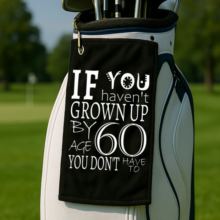 If You Haven't Grown Up By Age 60 Golf Towel