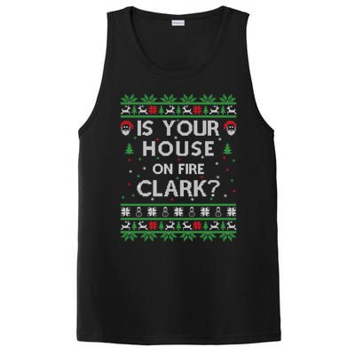 Is Your House On Fire Clark? Ugly Christmas Holiday Gift PosiCharge Competitor Tank