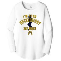 IM YouRe Huckleberry Say When S Women's Perfect Tri Tunic Long Sleeve Shirt