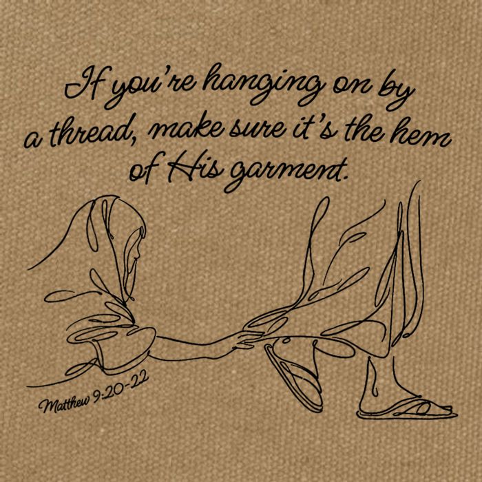 If YouRe Hanging On By A Thread Make Sure Its The Hem Cotton Canvas Backpack