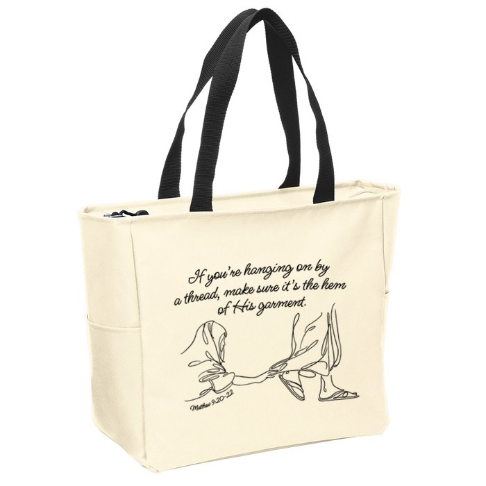 If YouRe Hanging On By A Thread Make Sure Its The Hem Zip Tote Bag