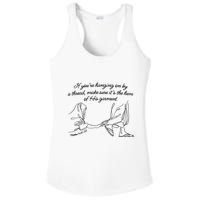 If YouRe Hanging On By A Thread Make Sure Its The Hem Ladies PosiCharge Competitor Racerback Tank