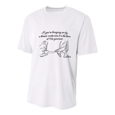 If YouRe Hanging On By A Thread Make Sure Its The Hem Youth Performance Sprint T-Shirt