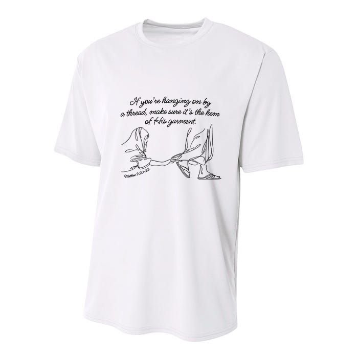 If YouRe Hanging On By A Thread Make Sure Its The Hem Youth Performance Sprint T-Shirt