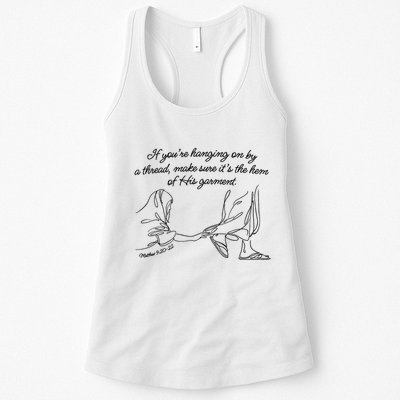 If YouRe Hanging On By A Thread Make Sure Its The Hem Womens Tank Top