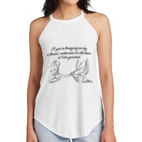 If YouRe Hanging On By A Thread Make Sure Its The Hem Women's Perfect Tri Rocker Tank