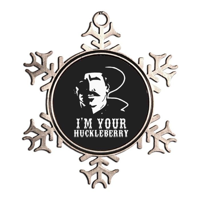 Im Your Huckleberry Cowboy Quote And Funny Sayings Metallic Star Ornament