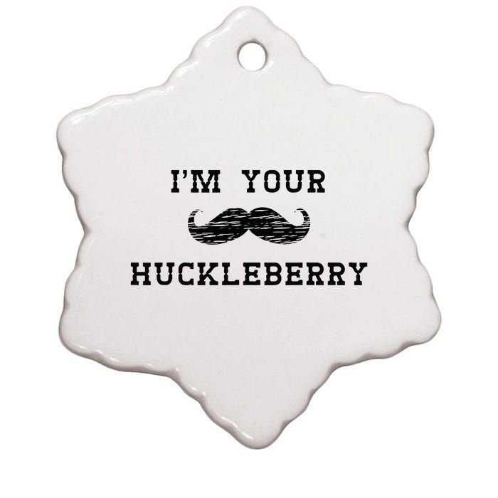 Im Your Huckleberry Ceramic Star Ornament