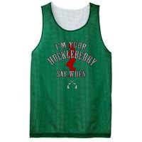 IM YouRe Huckleberry Say When Mesh Reversible Basketball Jersey Tank