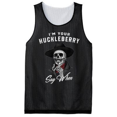 Im Your Huckleberry Say When Doc Holiday Mesh Reversible Basketball Jersey Tank