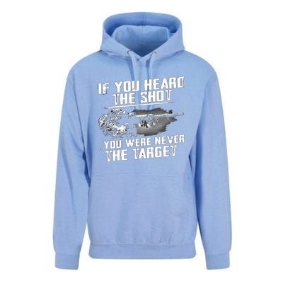 If You Heard The Shot You Were Never The Target Sniper Gift Unisex Surf Hoodie