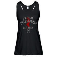 Im Your Huckleberry Say When Doc Holiday Ladies Essential Flowy Tank