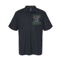 Is Your House On Fire Clark? Ugly Christmas Holiday Gift Softstyle Adult Sport Polo