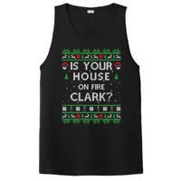 Is Your House On Fire Clark? Ugly Christmas Holiday Gift PosiCharge Competitor Tank