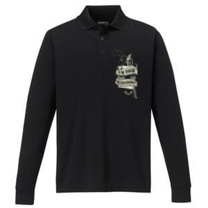 Im Your Huckleberry Cowboy Quote And Funny Sayings Performance Long Sleeve Polo