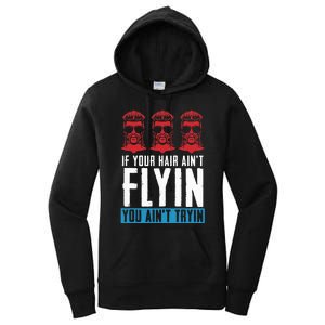 If Your Hair AinT Flying You AinT Tryin Mullet Pride Women's Pullover Hoodie