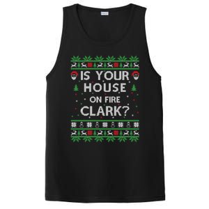 Is Your House On Fire Clark? Ugly Christmas Holiday Gift Funny Gift PosiCharge Competitor Tank