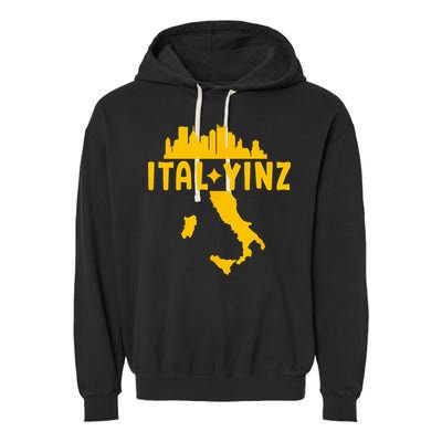 Ital Yinz Italian Pittsburgher Garment-Dyed Fleece Hoodie