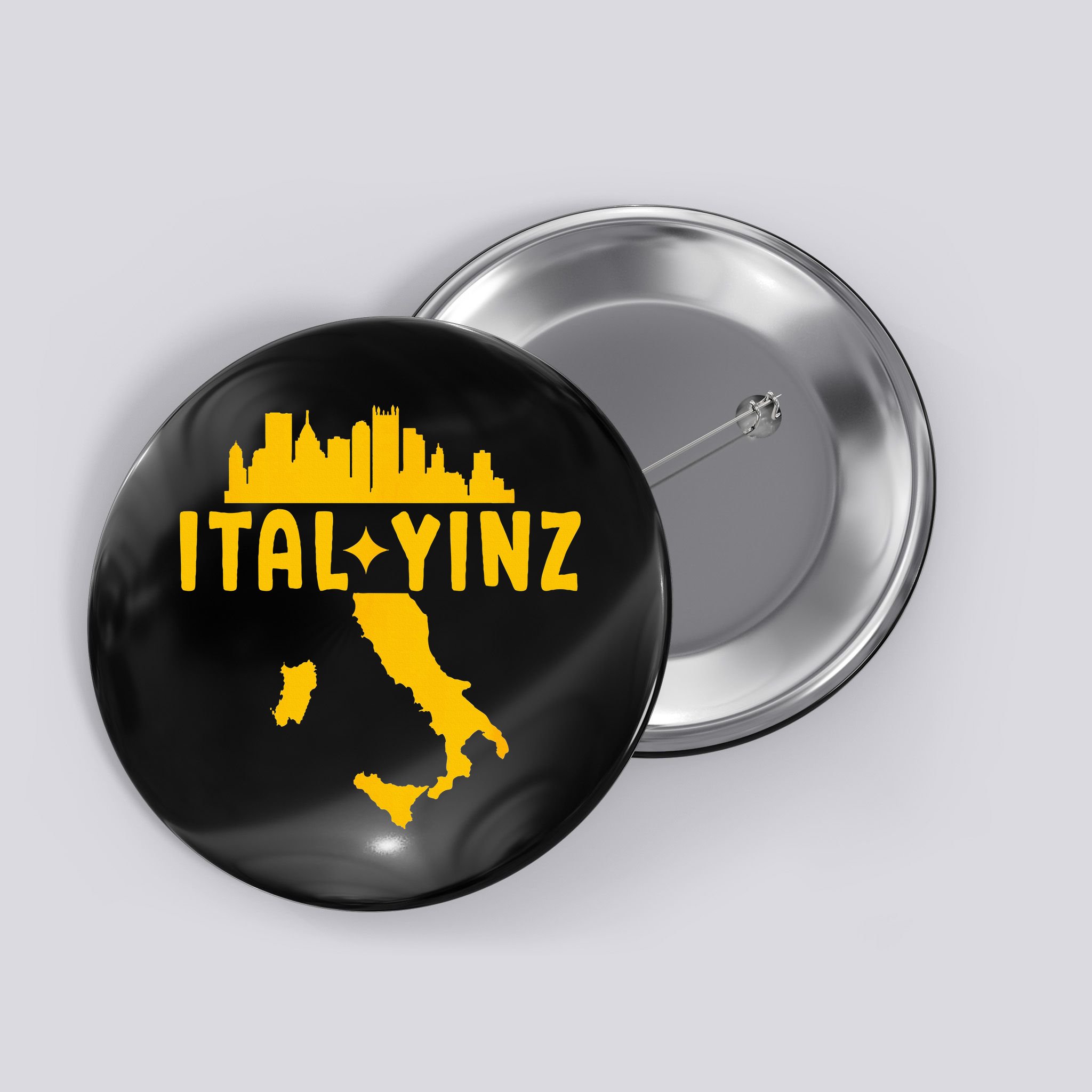 Ital Yinz Italian Pittsburgher Button