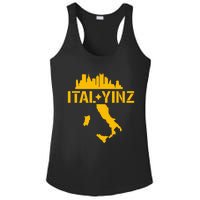 Ital Yinz Italian Pittsburgher Ladies PosiCharge Competitor Racerback Tank