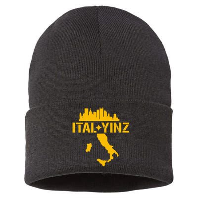 Ital Yinz Italian Pittsburgher Sustainable Knit Beanie