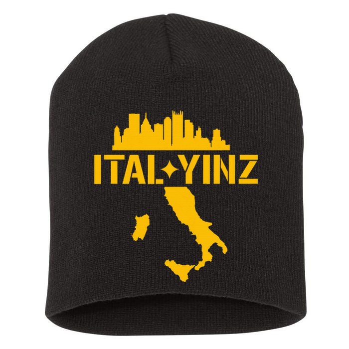 Ital Yinz Italian Pittsburgher Short Acrylic Beanie