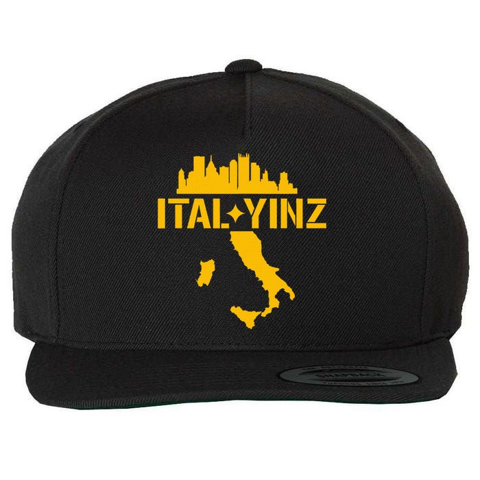 Ital Yinz Italian Pittsburgher Wool Snapback Cap